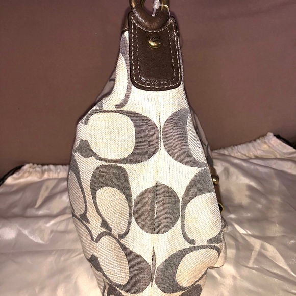 Authentic Coach Rare Kristin Linen Bag Style #16817 - Picture 4 of 15